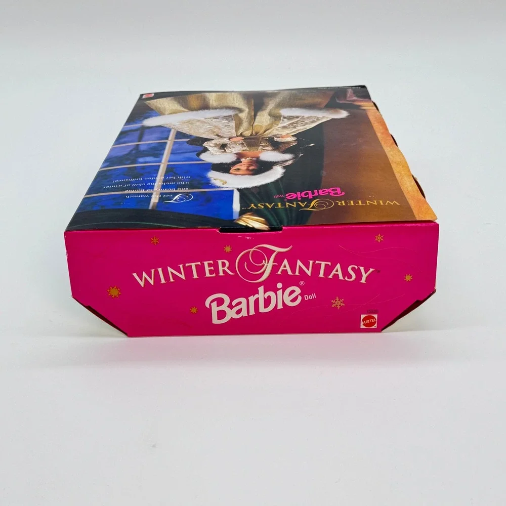 Mattel Winter Fantasy Barbie Special Edition 1995 Brunette Gold Gown 15530 NIB
